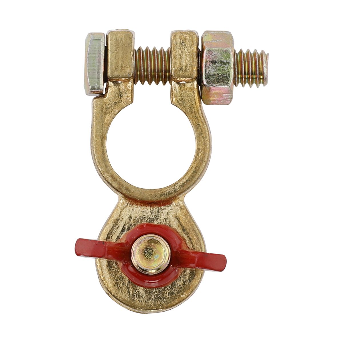 Century Battery Terminal Solid Brass Wingnut Positive Standard Post, , scanz_hi-res