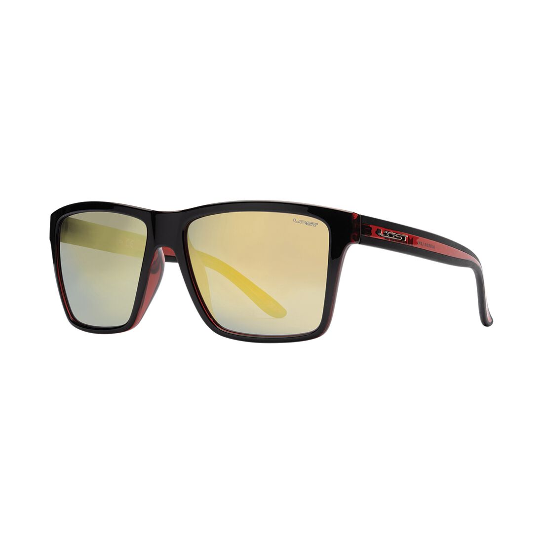 Lost Malibu Mirror Sunglasses Black/Yellow, , scanz_hi-res