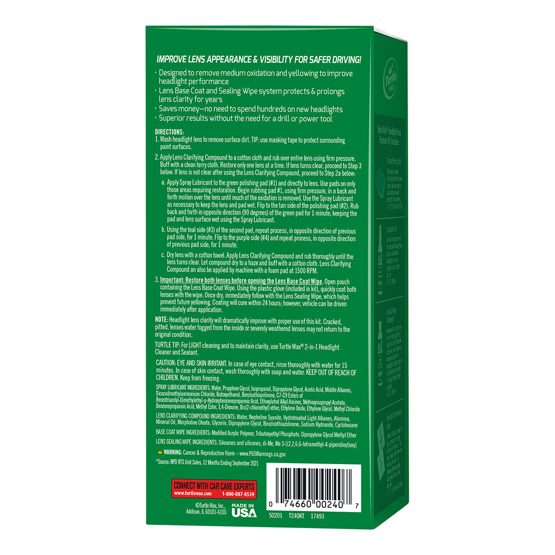 Turtle Wax Headlight Restorer Kit, , scanz_hi-res