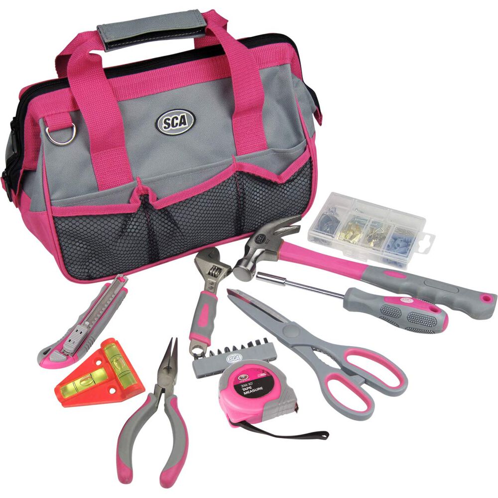 SCA Tool Bag Kit 20 Piece Pink Supercheap Auto New Zealand