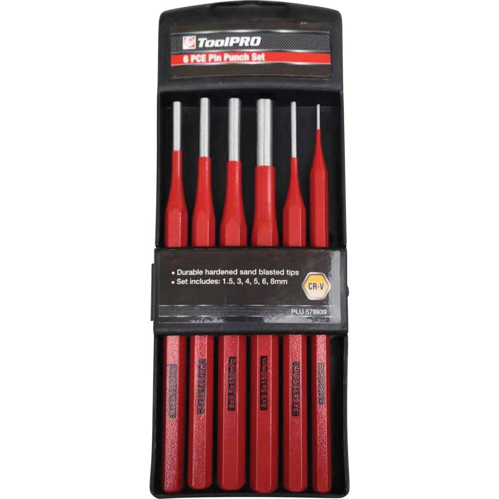ToolPRO Punch Set, Pin 6 Piece Supercheap Auto New Zealand