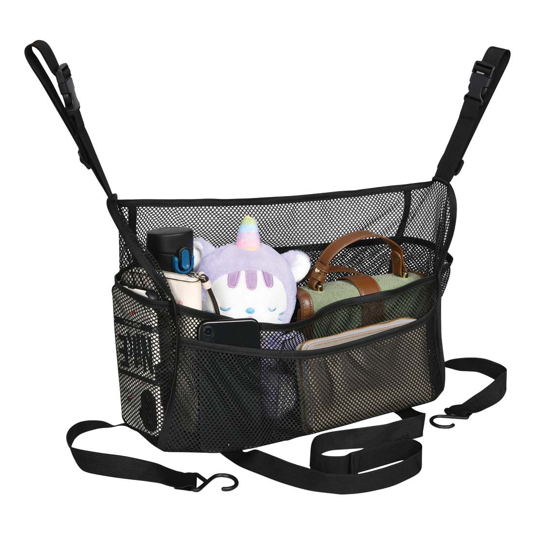 Cabin Crew Repreve Between Seat Organiser Black, , scanz_hi-res