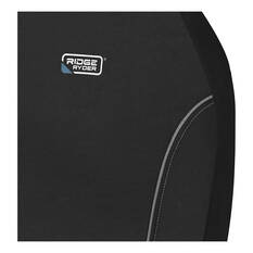 Ridge Ryder Canvas Seat Covers Black/Grey Piping Adjustable Headrests Airbag Compatible 30SAB, , scanz_hi-res