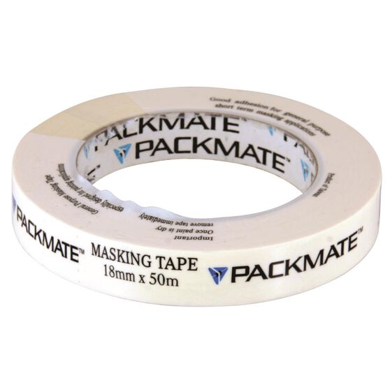 Packmate Masking Tape - 18mm x 50m, , scanz_hi-res