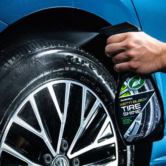 Turtle Wax Wet 'N' Black Tyre Shine - 680mL, , scanz_hi-res