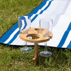 Partylife Wooden Picnic For 2 Spike Table, , scanz_hi-res