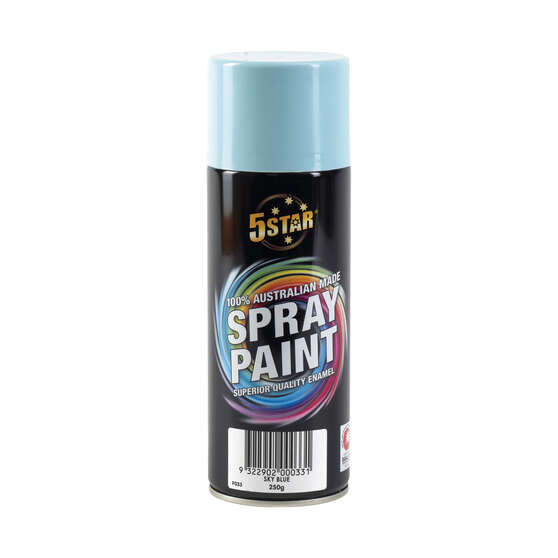 5 Star Enamel Spray Paint Sky Blue 250g, , scanz_hi-res