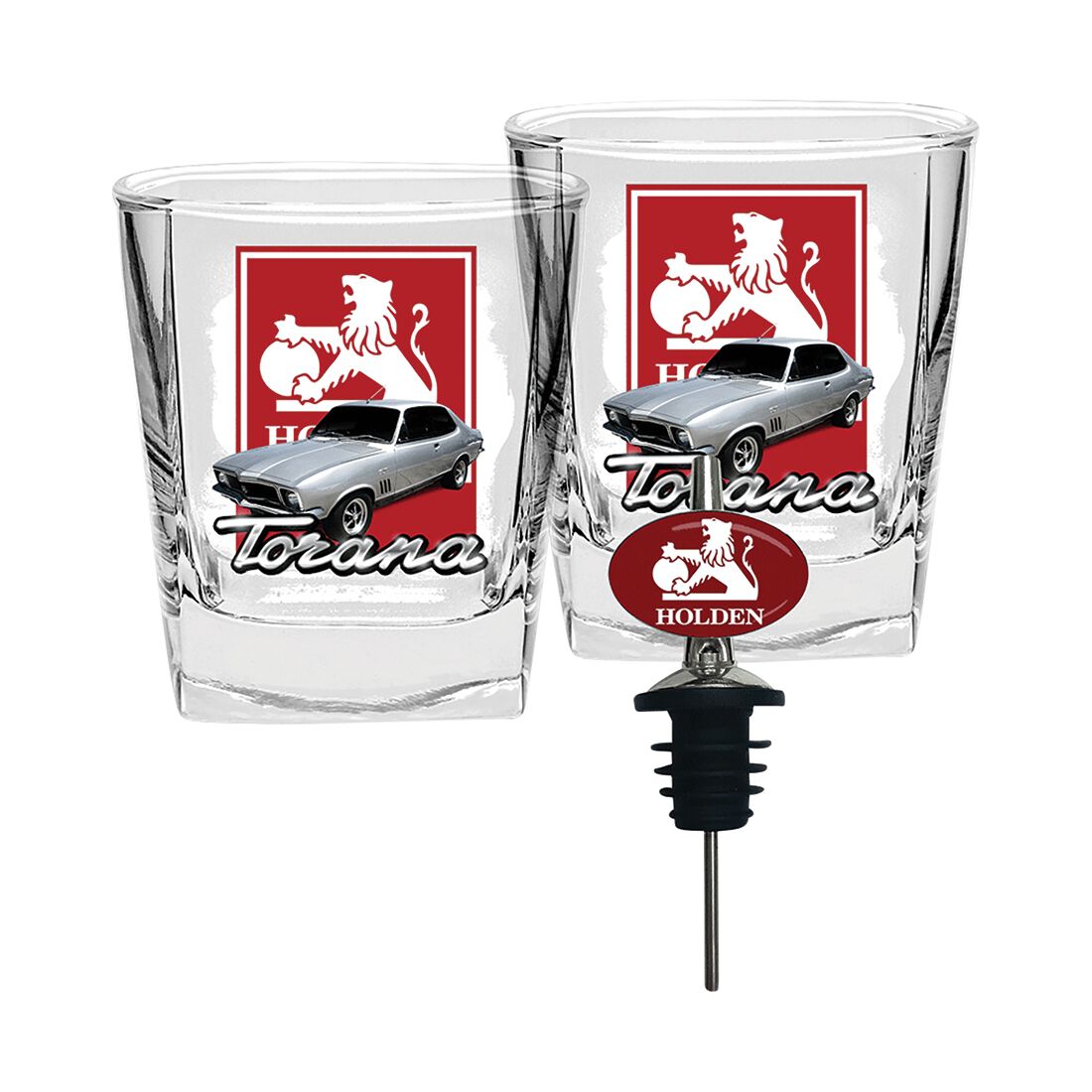 Holden Set of 2 Spirit Glasses with Quick Pourer, , scanz_hi-res