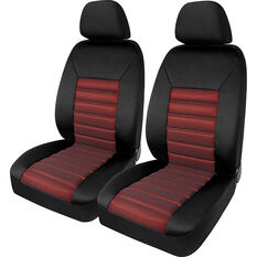 SCA Memory Foam Seat Cover - Red Adjustable Headrests Front Pair Size 30, , scanz_hi-res