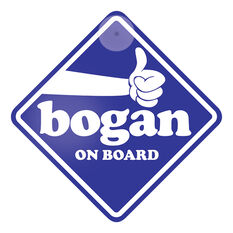 SIC Signs Bogan on Board Car Sign, , scanz_hi-res