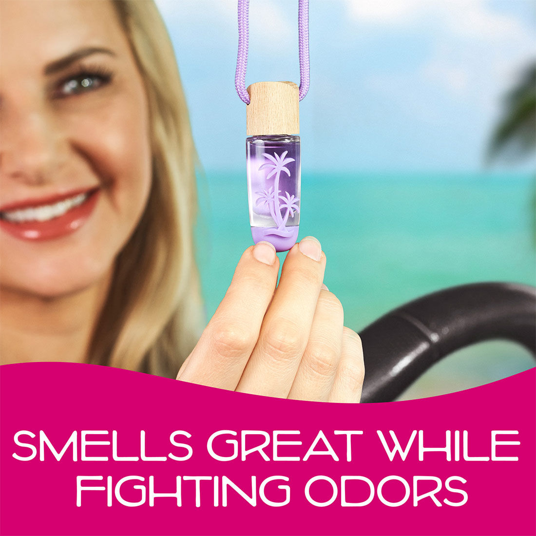 California Scents Hanging Vial Monterey Vanilla Car Air Freshener - 1PK, , scanz_hi-res