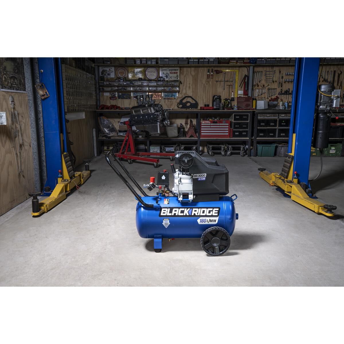 Blackridge Air Compressor 2.5HP  Direct Drive Hi Flow 40 Litre tank, , scanz_hi-res