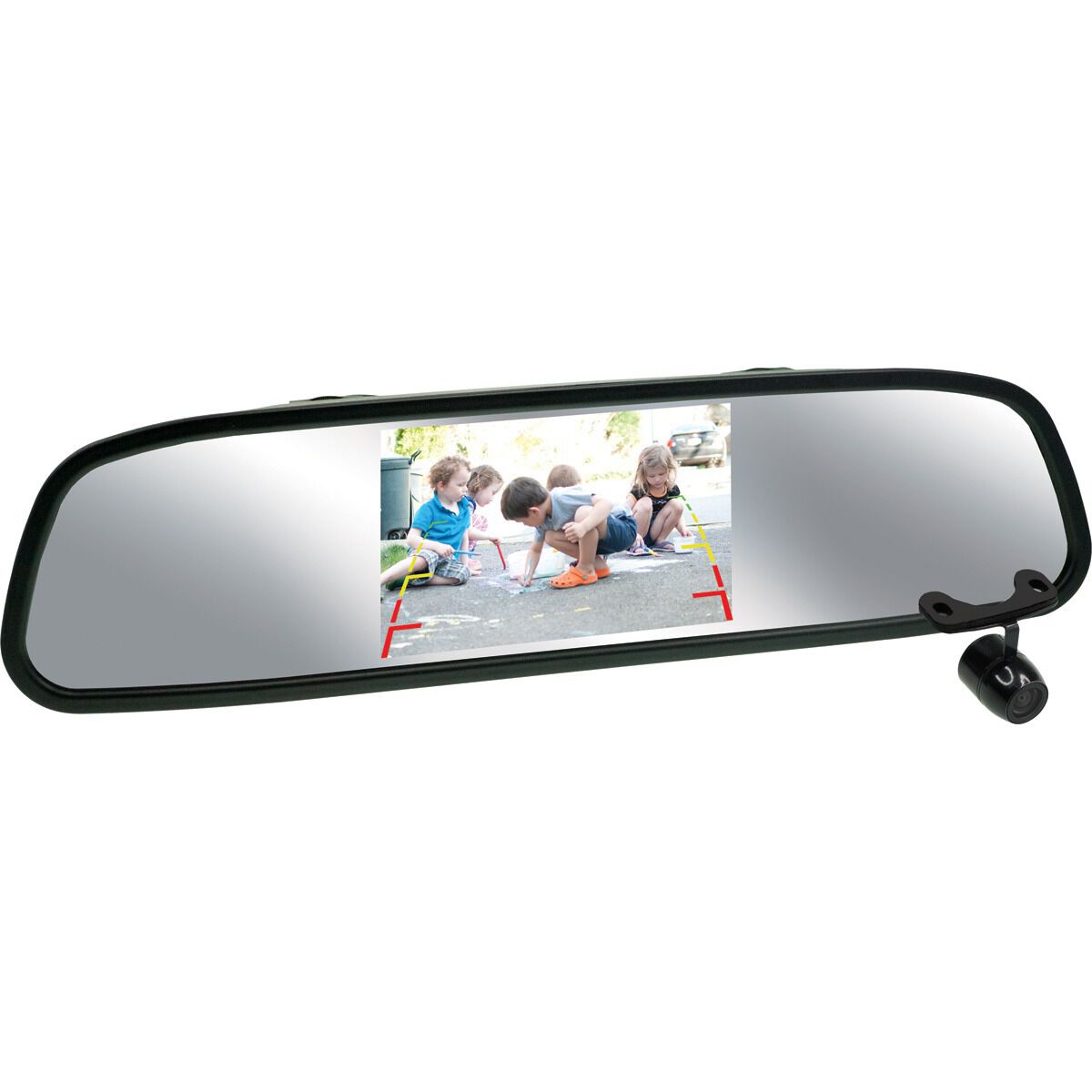 Rear view outlet mirror reverse camera