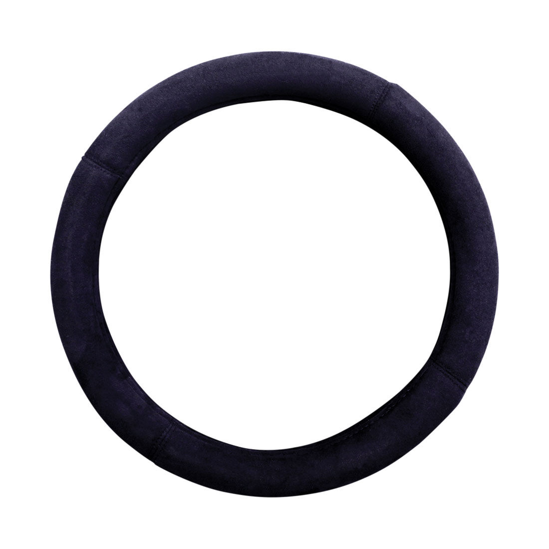 SCA Suede Velour Steering Wheel Cover Black 380mm Diameter, , scanz_hi-res