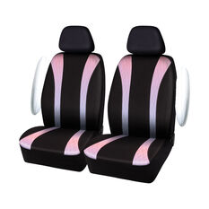 SCA Ombre Polyester Seat Covers Pink/Blue/Black Adjustable Headrests Airbag Compatible, , scanz_hi-res