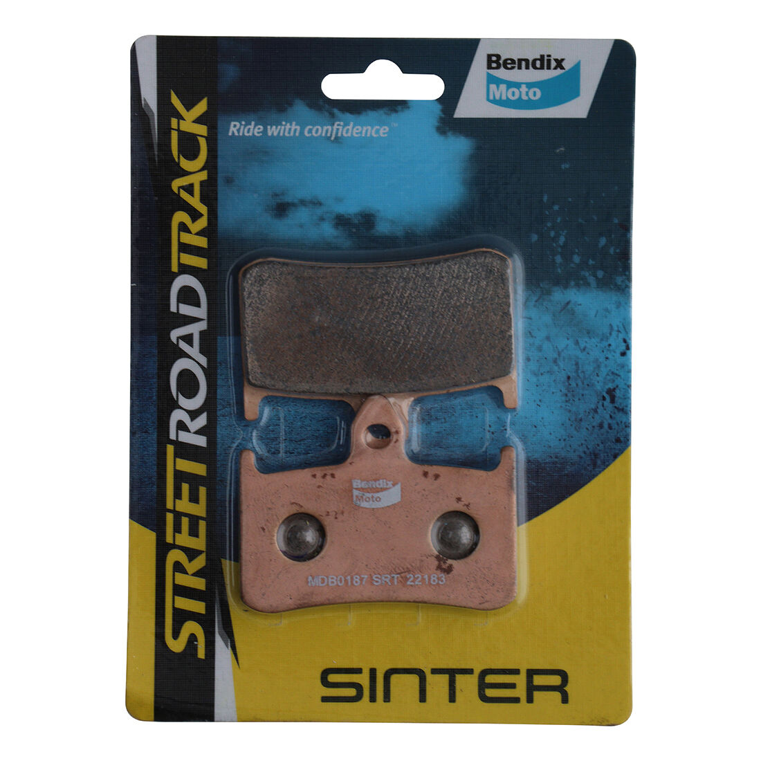 Bendix Street Road Track Motorcycle Disc Brake Pads - MDB0187-SRT, , scanz_hi-res