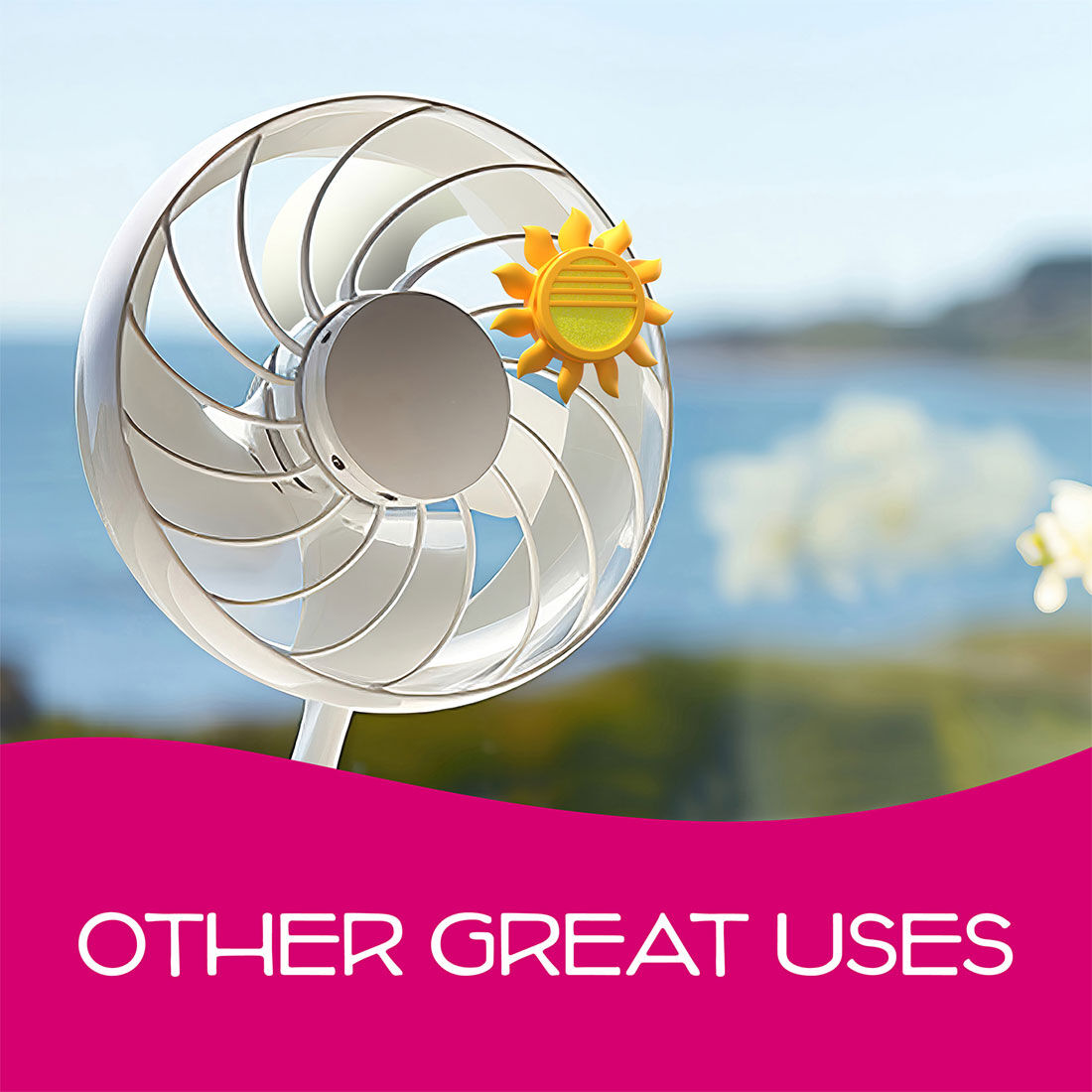 California Scents Novelty Sun Spinner Car Air Freshener Vent Clip, Tropical Colada Scent, , scanz_hi-res