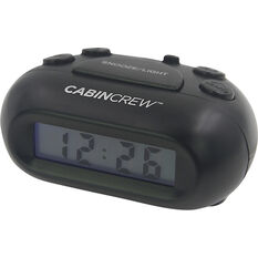 Cabin Crew Digital Alarm Clock - Black, , scanz_hi-res
