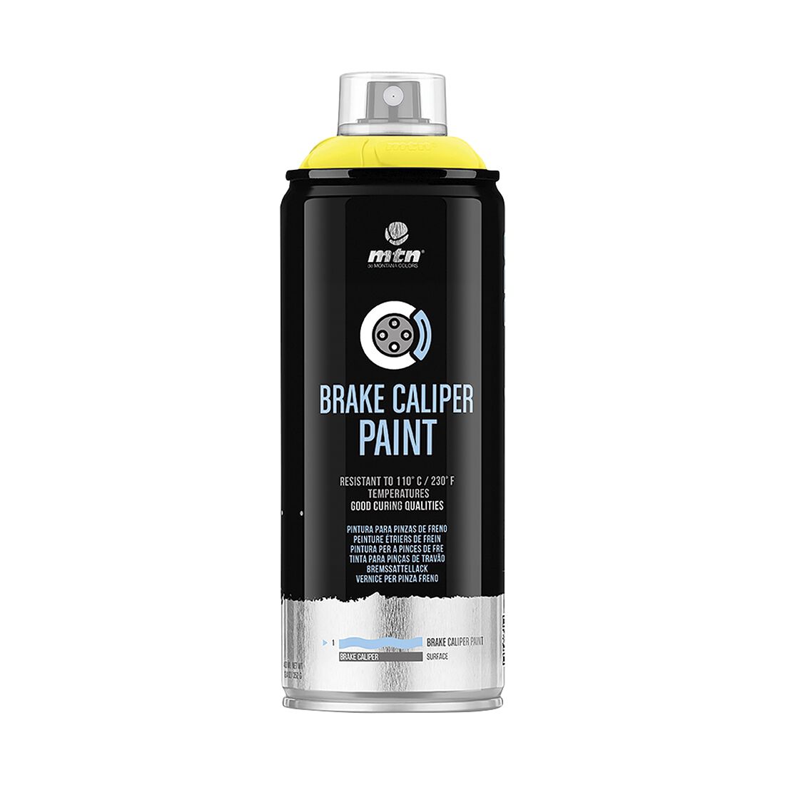 MTN Pro Yellow Brake Caliper Spray Paint 400mL, , scanz_hi-res