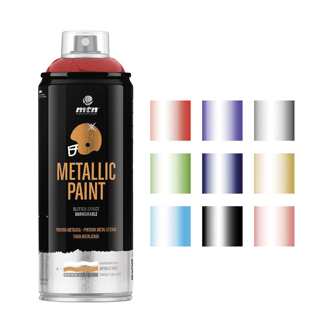 MTN Pro Metallic Red Spray Paint 400mL, , scanz_hi-res