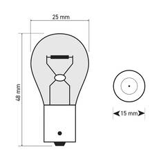 SCA Incandescent Globe - PY21W 12V 21W - 2 Pack, , scanz_hi-res