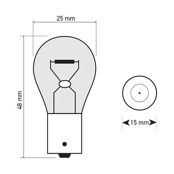 SCA Incandescent Globe - PY21W 12V 21W - 2 Pack, , scanz_hi-res