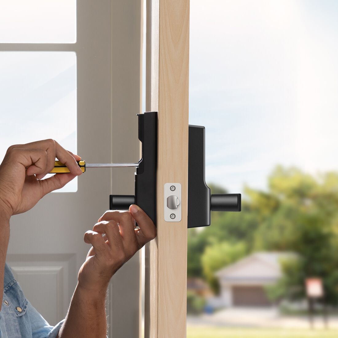 Eufy Security Smart Lever Lock C33 - Black, , scanz_hi-res