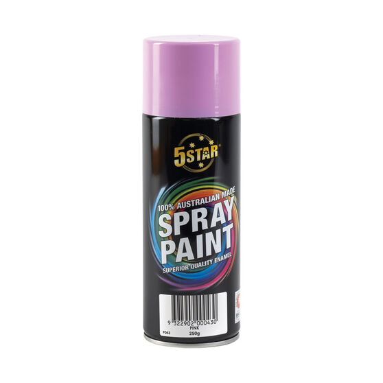 5 Star Enamel Spray Paint Gloss Pink 250g, , scanz_hi-res