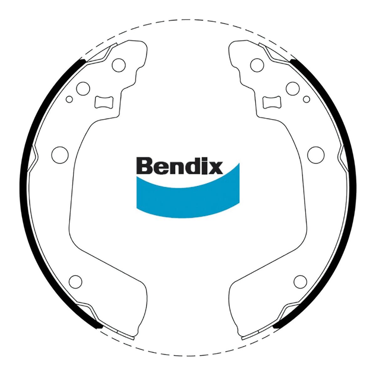 Bendix Brake Shoes - BS5020, , scanz_hi-res