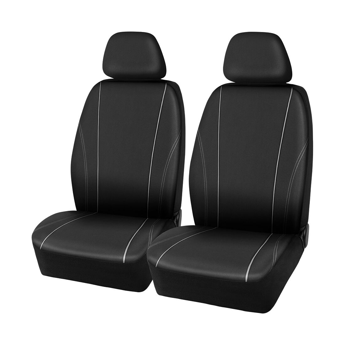 SCA Essential Polyester Seat Covers Black & Grey, Adjustable Headrests, Airbag Compatible, Size 30A, , scanz_hi-res