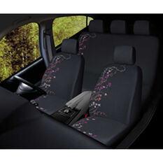 SCA Blossom Seat Cover Pack - Purple and Orange Adjustable Headrests Size 30 and 06H Airbag Compatible, , scanz_hi-res