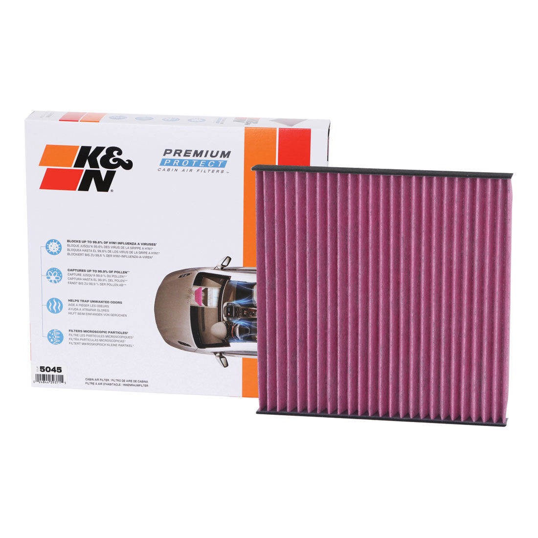 K&N Premium Disposable Cabin Air Filter - DVF5045, , scanz_hi-res