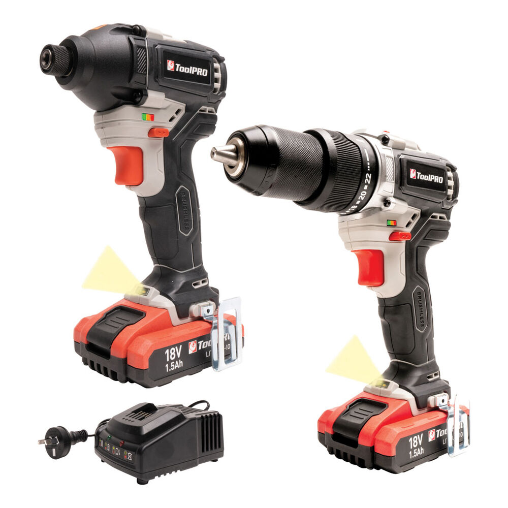 ToolPRO 18V Drill Driver & Impact Driver Kit Supercheap Auto New Zealand
