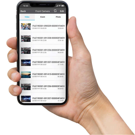 Nanocam+ 1080p FHD Dash Cam with WiFi GPS & Super Capacitor NCP-DVRGWS, , scanz_hi-res