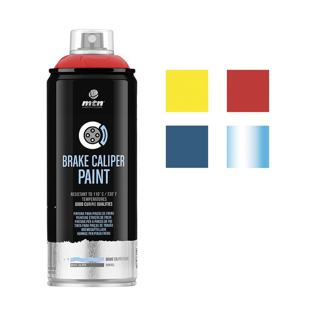 MTN Pro Red Brake Caliper Spray Paint 400mL, , scanz_hi-res