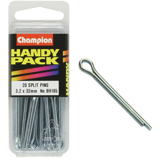 Champion Split Pins - 3.2mm X 32mm, BH185, Handy Pack, , scanz_hi-res