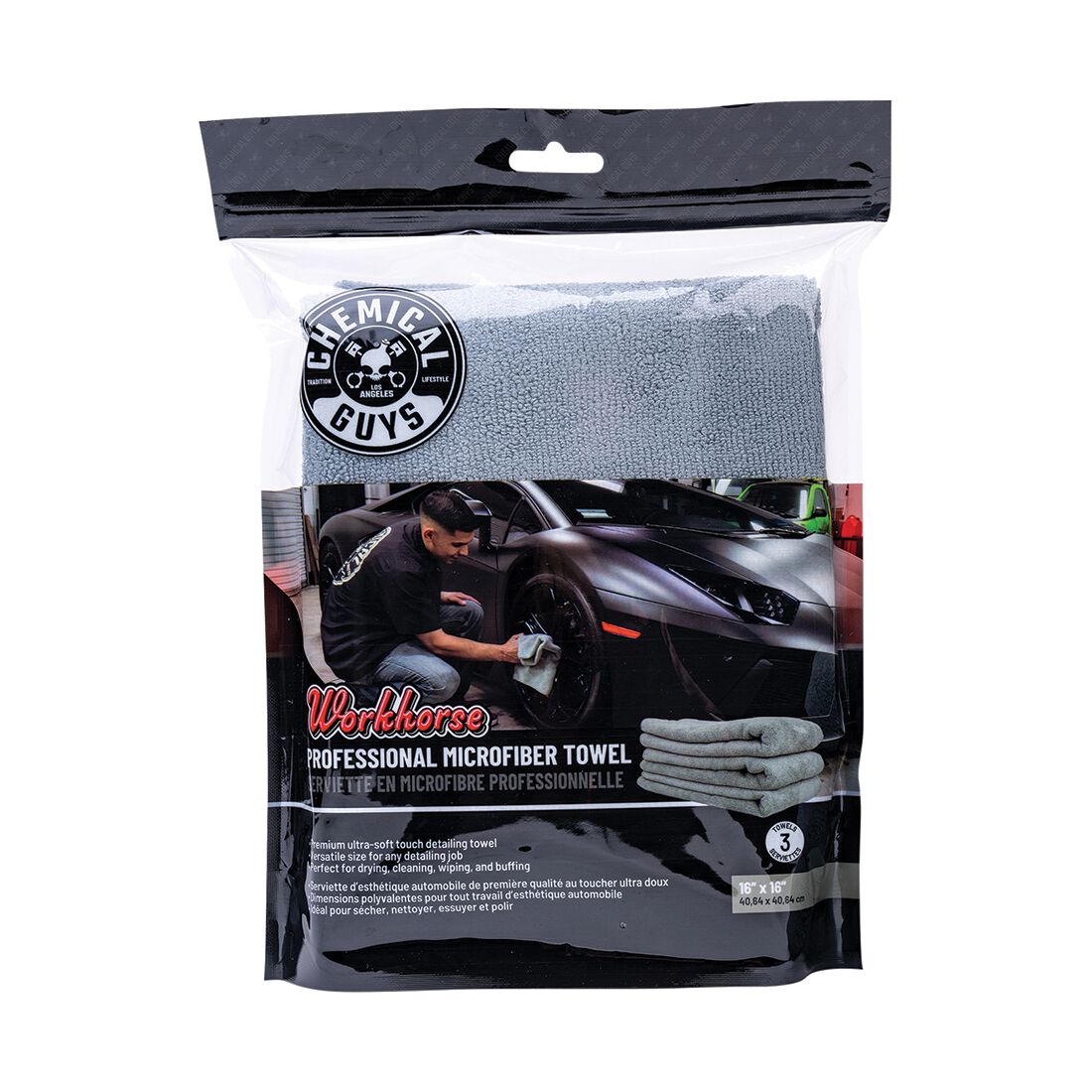 Chemical Guys Workhorse Towel 3 Pack, , scanz_hi-res