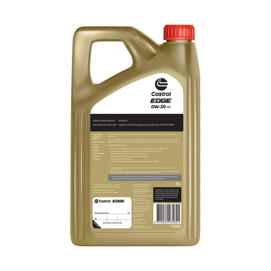 Castrol EDGE Engine Oil 0W-30 C2 5 Litre, , scanz_hi-res