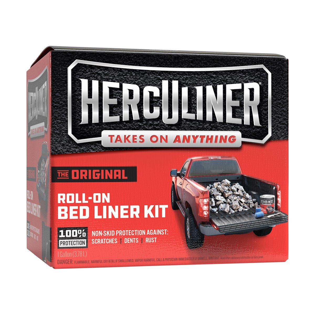 Herculiner Bed Liner Protective Coating Kit with Rollers 3.78 Litres, , scanz_hi-res