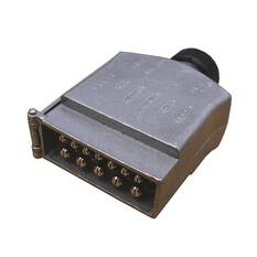 KT Cable Trailer Plug, Metal - Flat, 12 Pin, , scanz_hi-res
