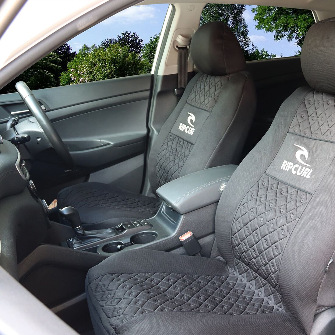 Rip Curl Jacquard Seat Covers Adjustable Headrests Airbag Compatible, , scanz_hi-res