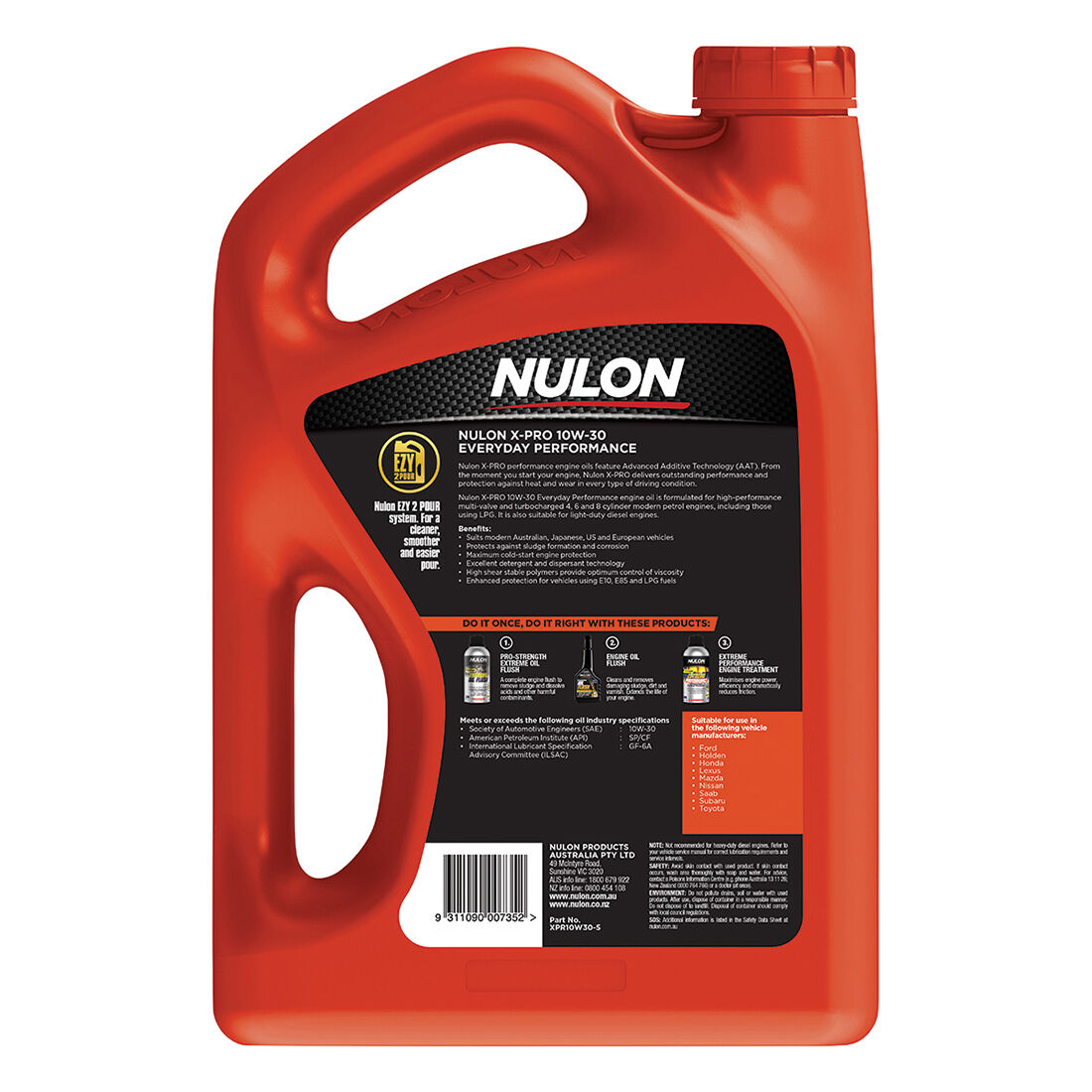 Nulon X-Pro 10W-30 Everyday Performance 5 Litre, , scanz_hi-res