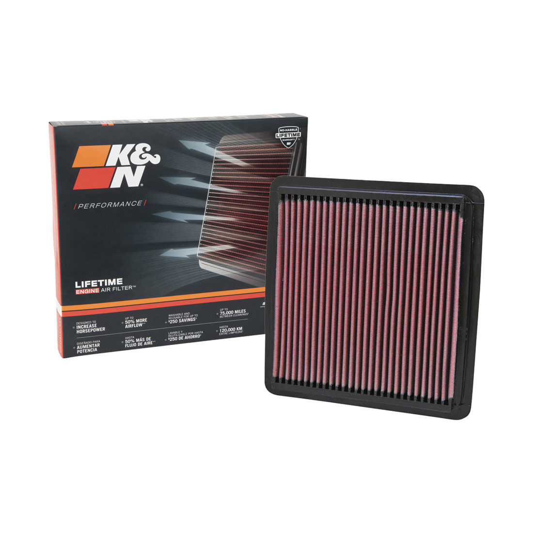 K&N Air Filter - 33-2304 (Interchangeable with A1527), , scanz_hi-res