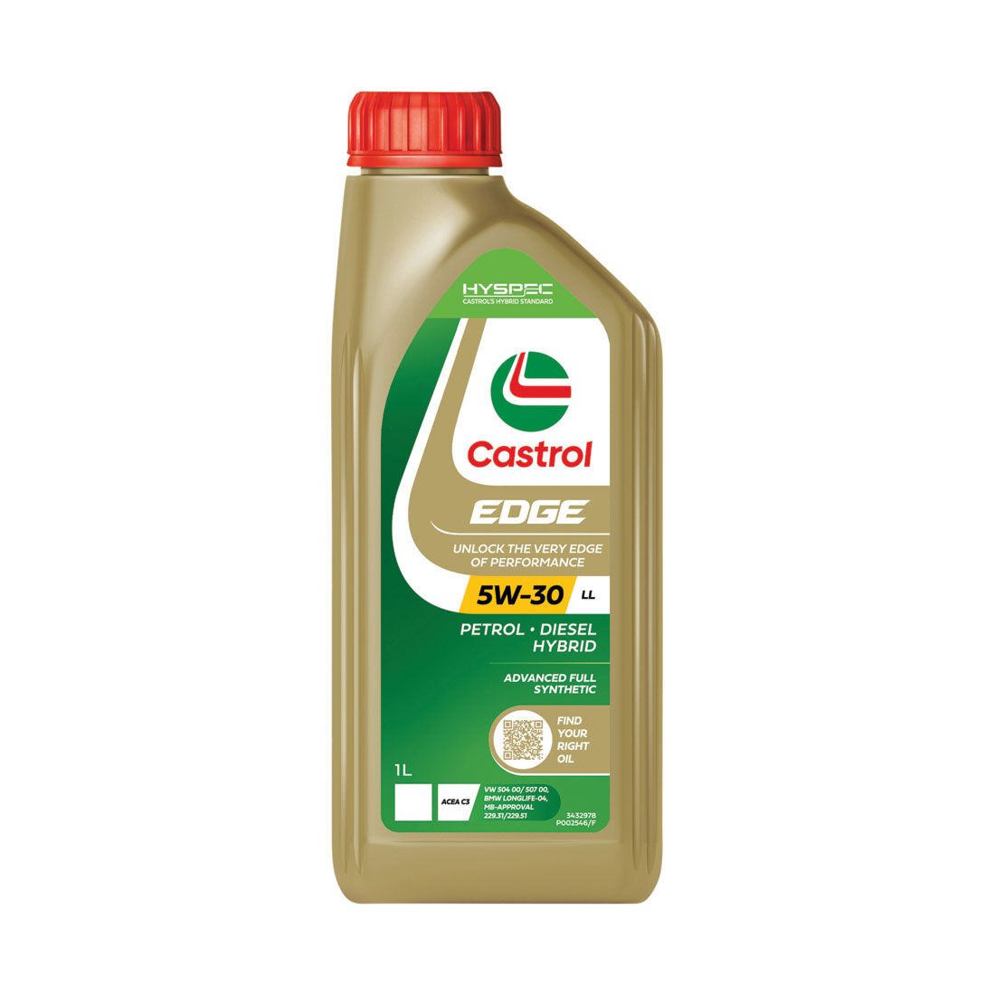 Castrol EDGE Engine Oil 5W-30 LL 1 Litre, , scanz_hi-res
