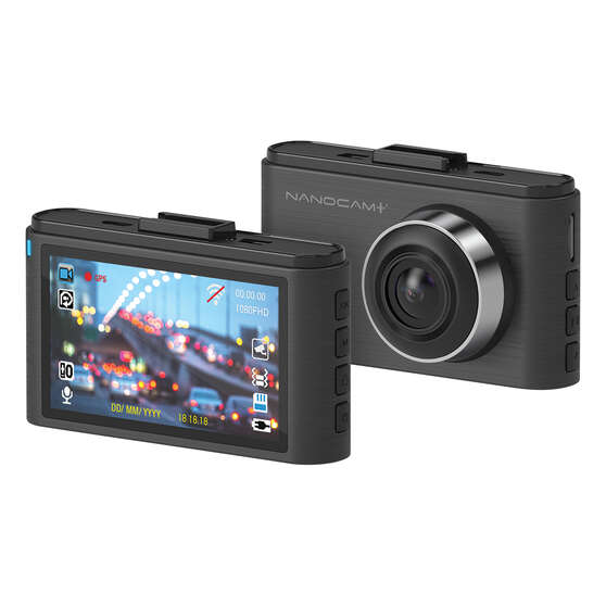 Nanocam+ 1080p FHD Front and Rear Dash Cam WiFi & Super Capacitor NCP-DVRW2S, , scanz_hi-res