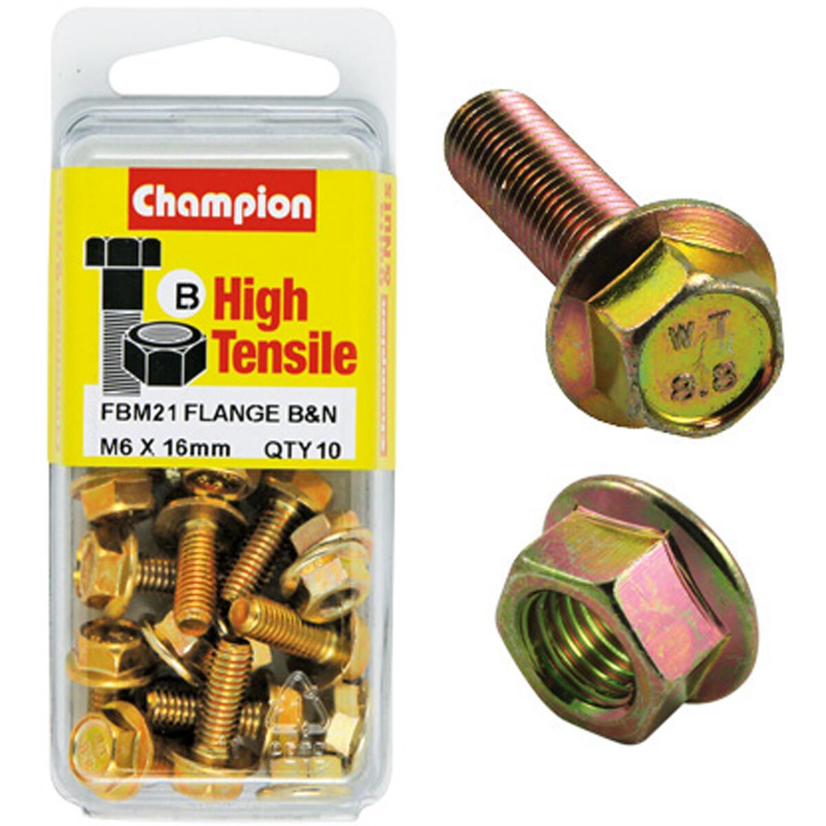 Champion Flange Bolts FBM21 M6x16, , scanz_hi-res