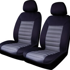 SCA Memory Foam Seat Cover - Black Adjustable Headrests Front Pair Size 30, , scanz_hi-res