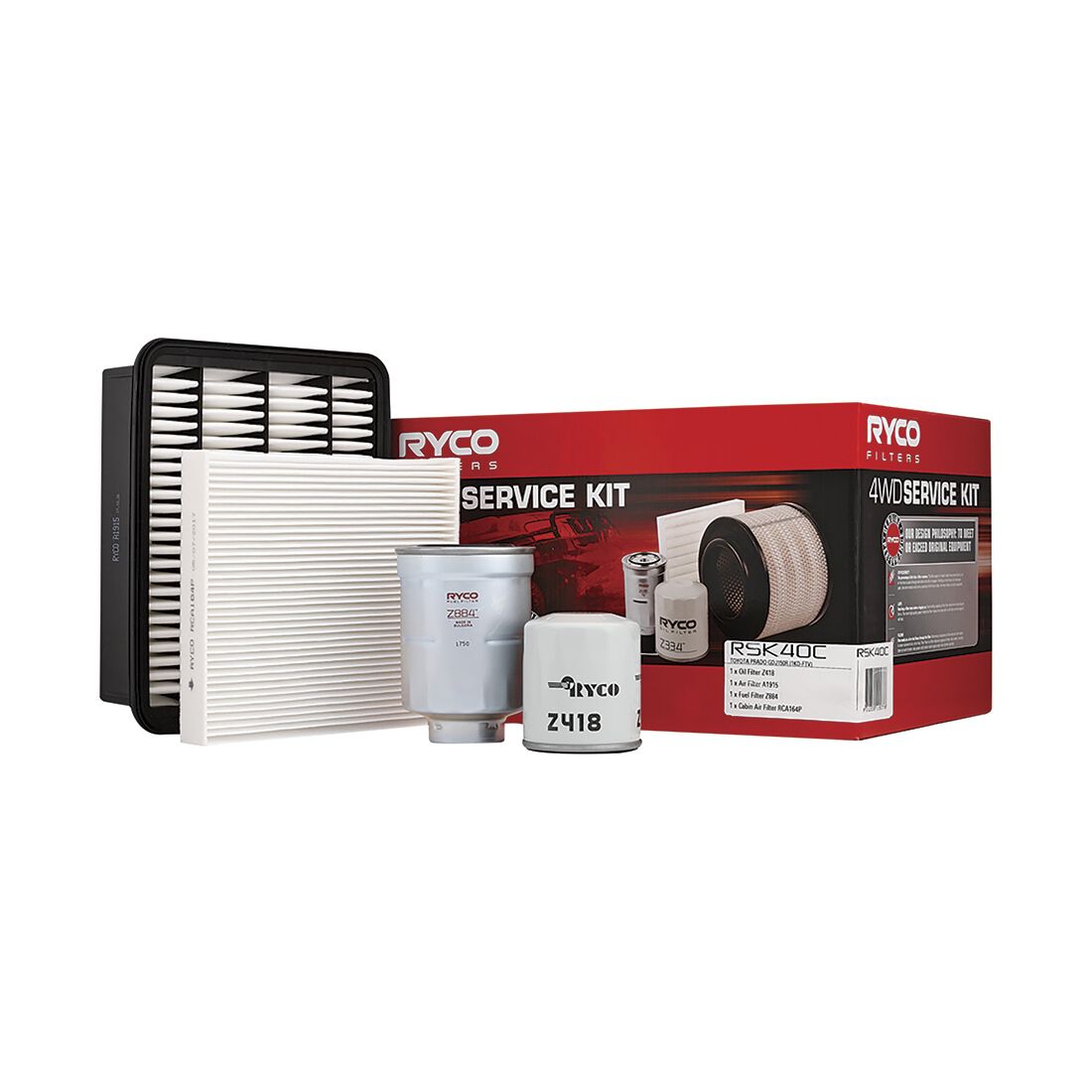 Ryco Filter Service Kit Includes Cabin Air Filter - RSK40C, , scanz_hi-res