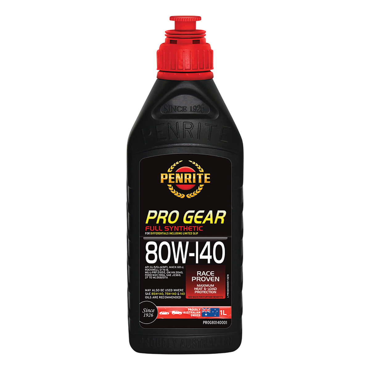 Penrite Pro Gear Oil - 80W-140 1 Litre, , scanz_hi-res