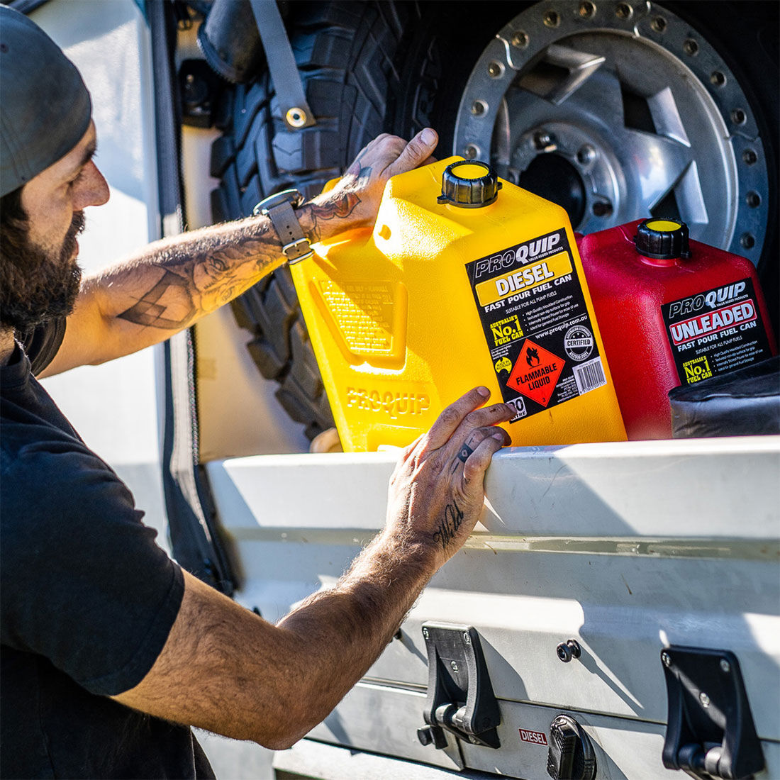 Pro Quip 20L Plastic Diesel Jerry Can, , scanz_hi-res